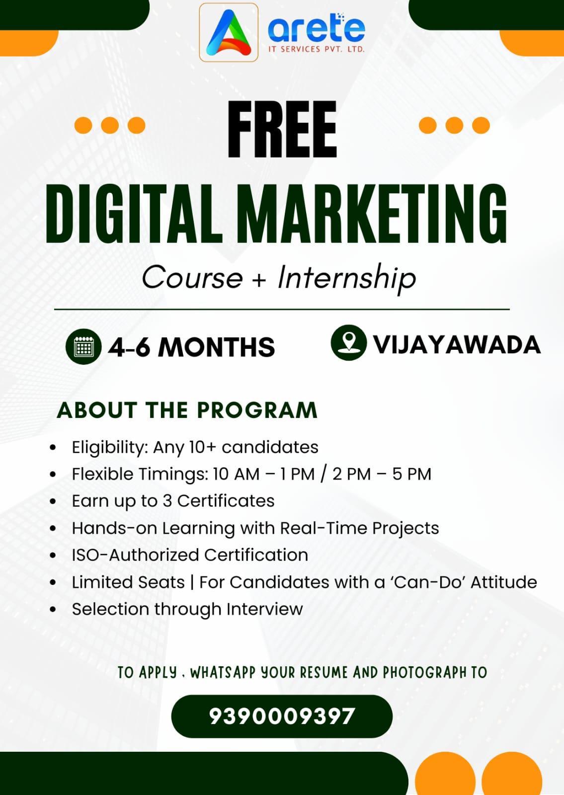 Free Digital Marketing Course with Internship