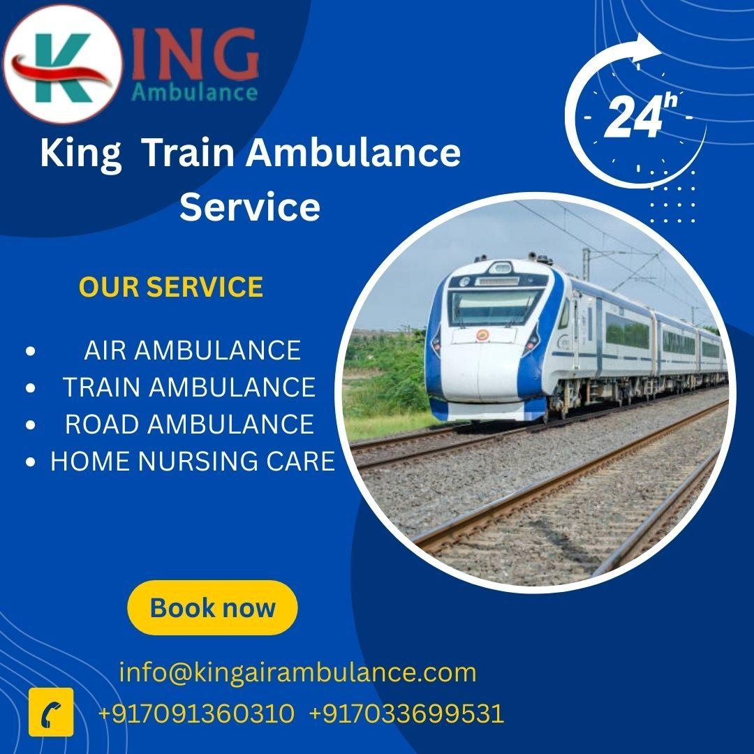 Use the King Train Ambulance Service in Siliguri provides a comfortable