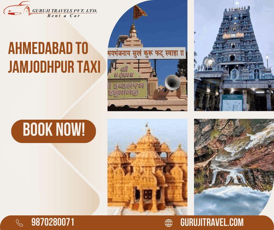 Ahmedabad to Jamjodhpur Taxi service