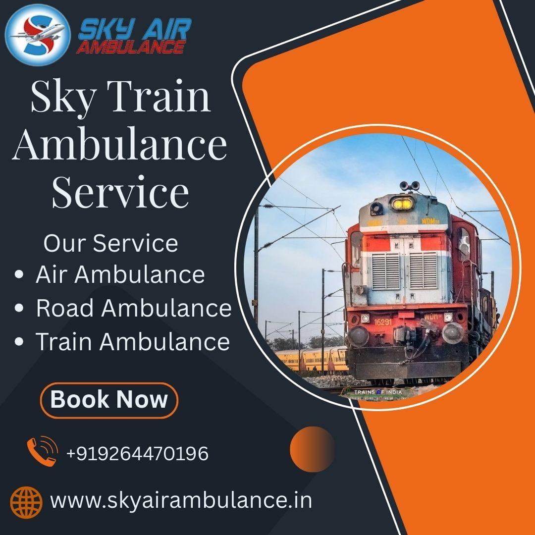Select Sky Train Ambulance Service to transport your critical patient 