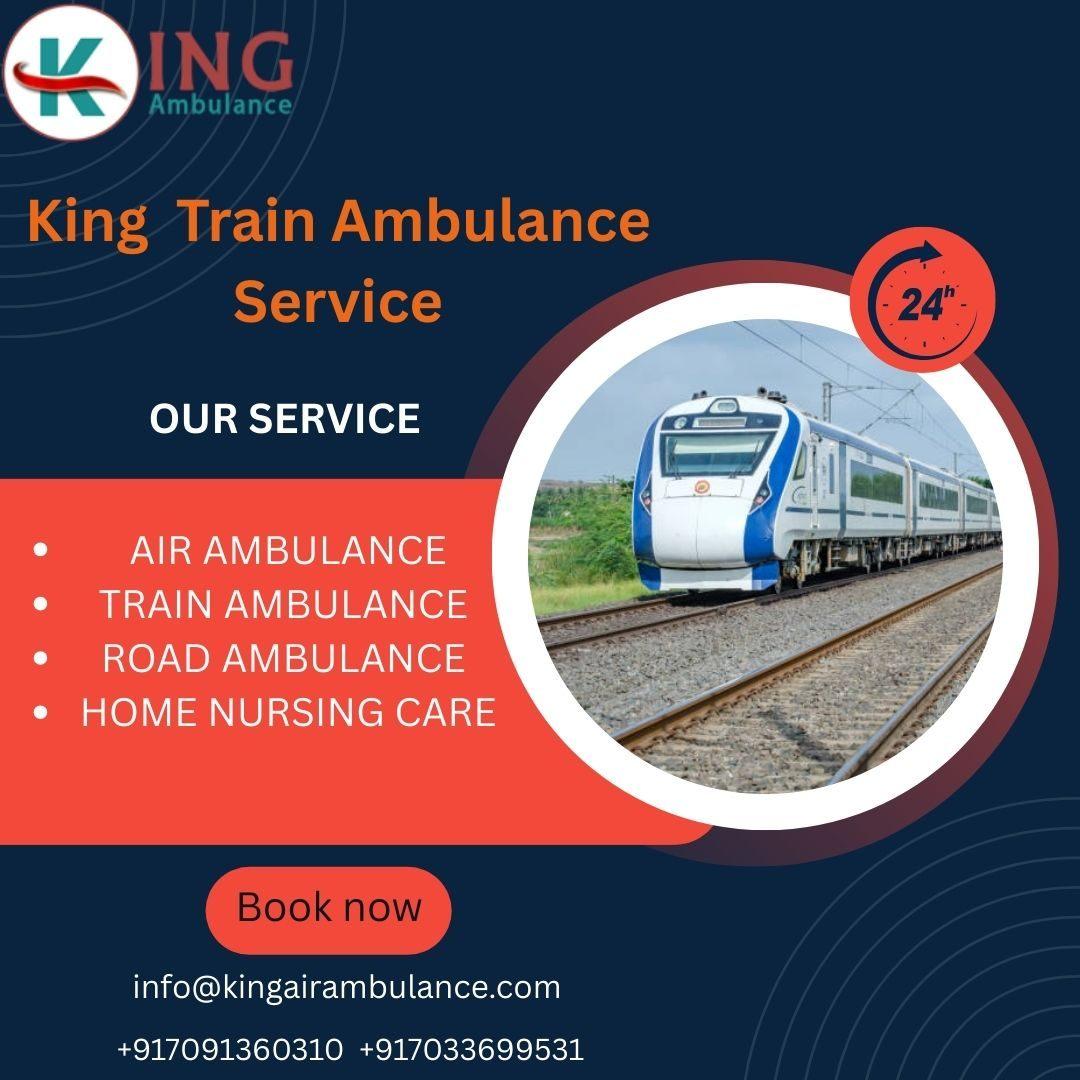 King Train Ambulance in Jamshedpur transfers your  patient at a very low cost