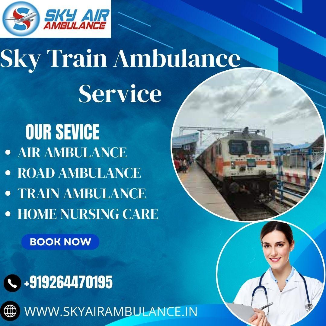 Book Sky Train Ambulance service in Raipur to transport your critically ill 