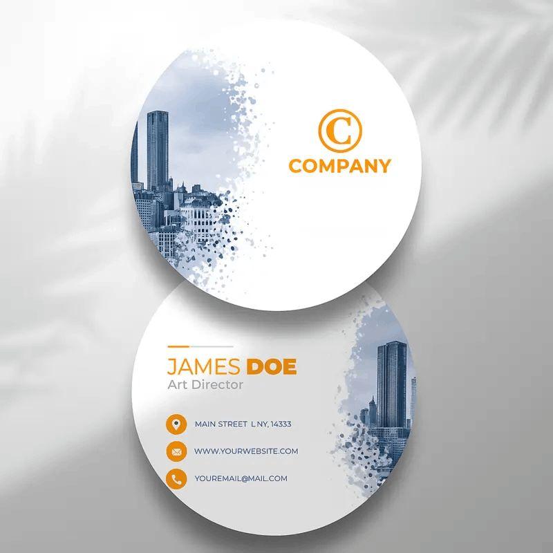 Circle Visiting Cards 