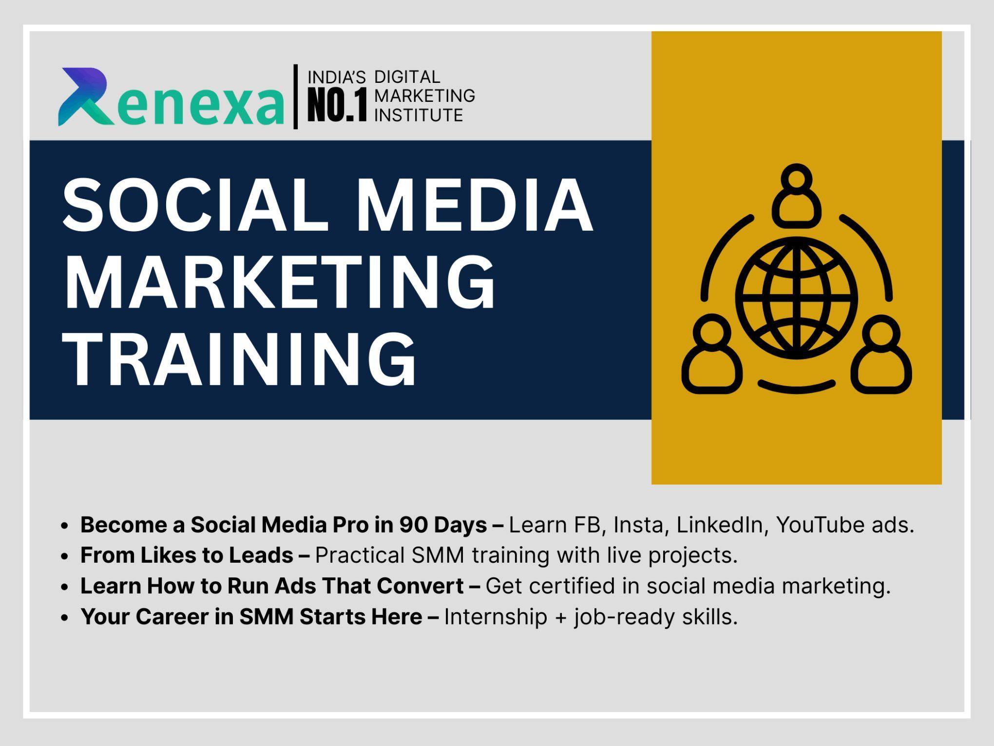 Social Media Marketing Course in Lucknow with Internship Renexa India