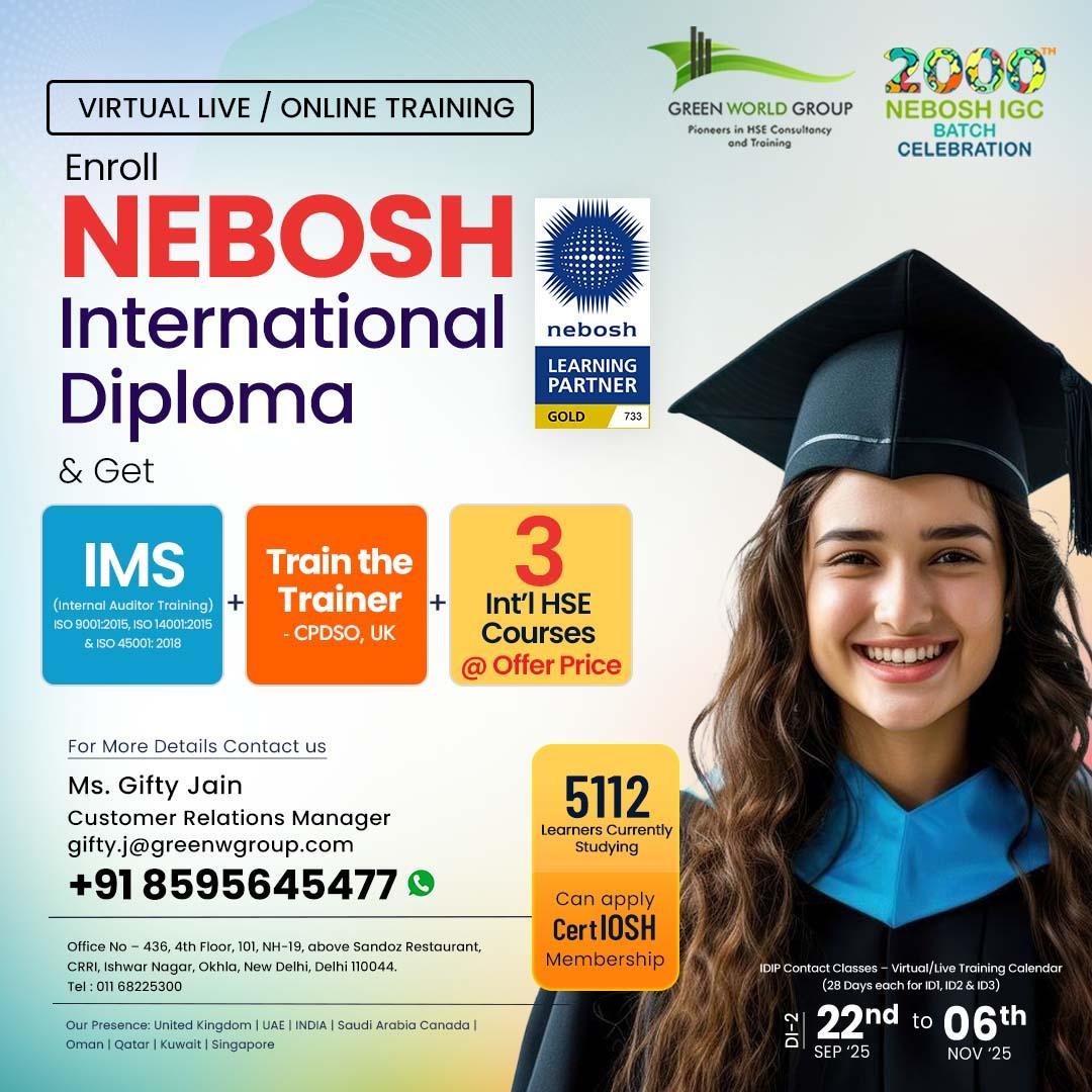  Advance Your Career with NEBOSH International Diploma!
