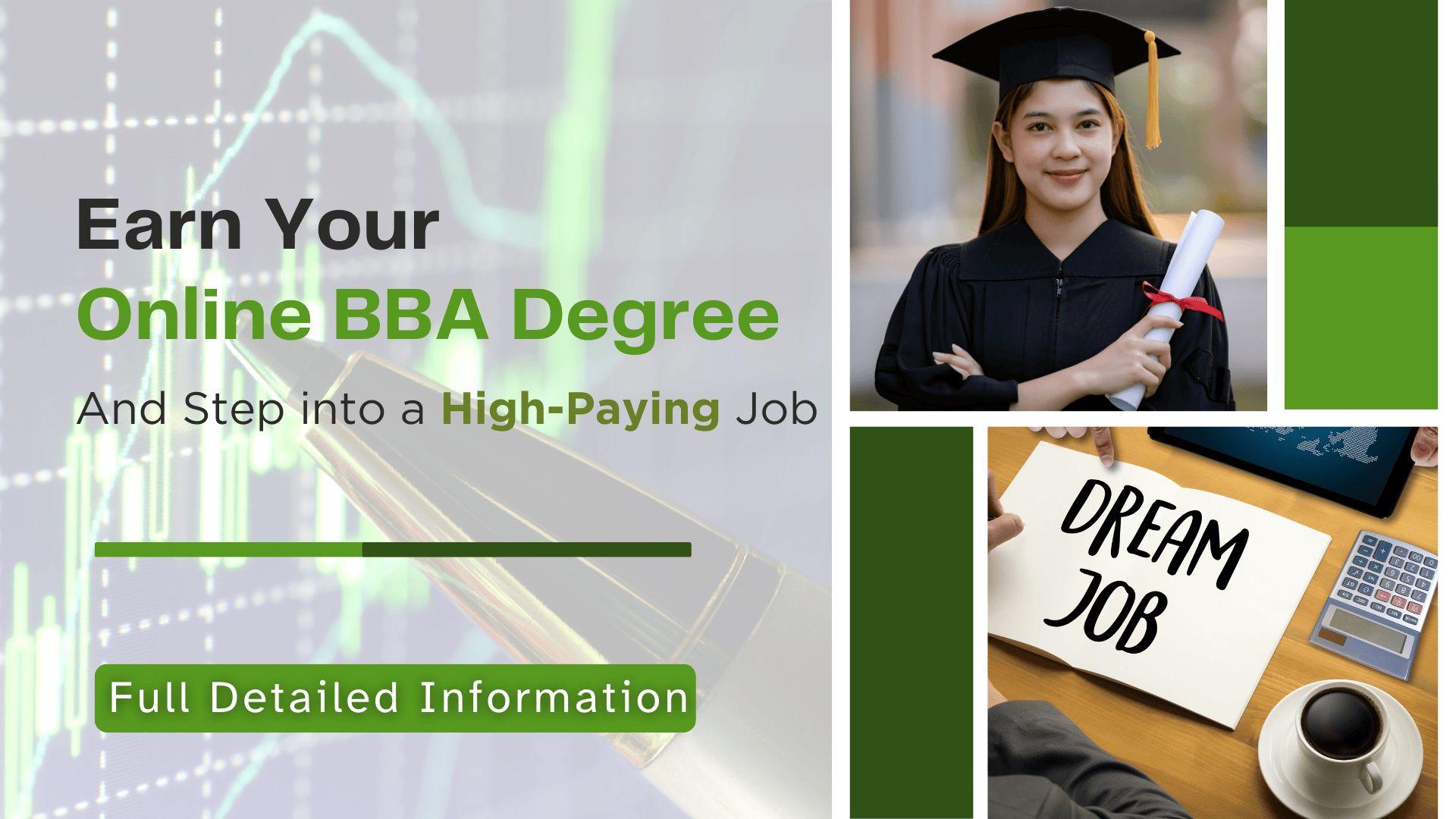 Online BBA Degree and Step into a High-Paying Job