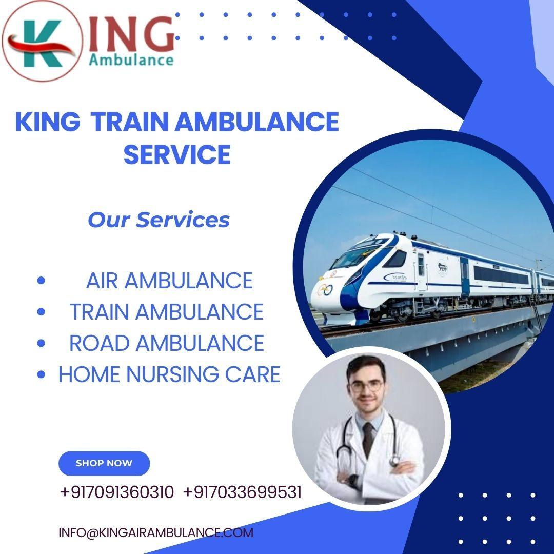 King Train Ambulance Service in Raipur which provides well-equipped transport