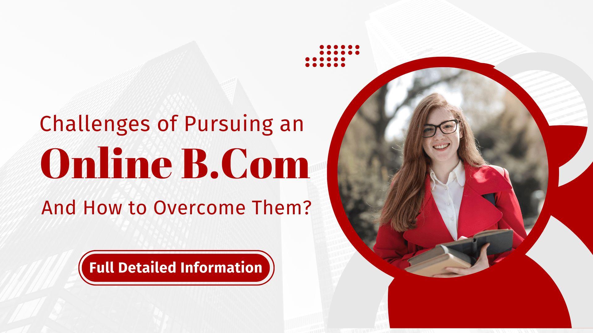 Pursuing an Online B.Com