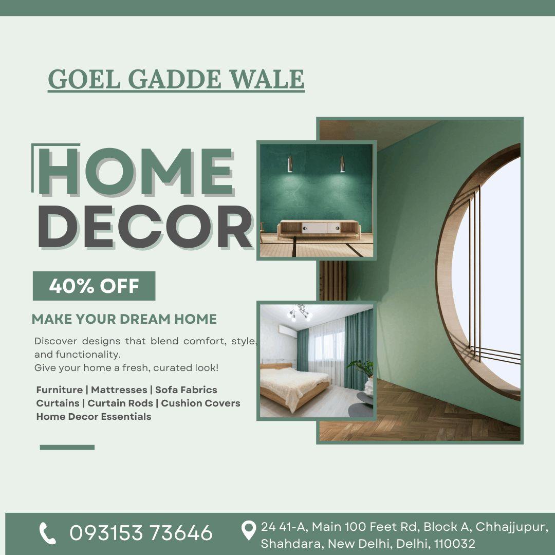 Best Curtains Shop in Delhi Goel Gadde Wale
