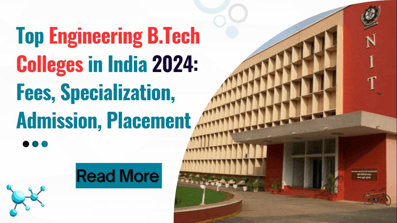 Top Engineering (B.Tech) Colleges in India 2024