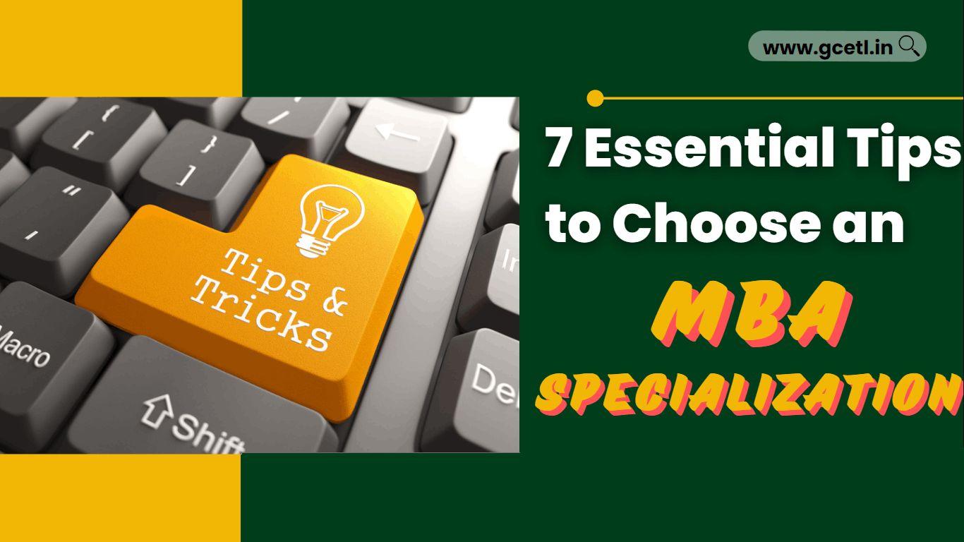 Tips to Choose an MBA Specialization