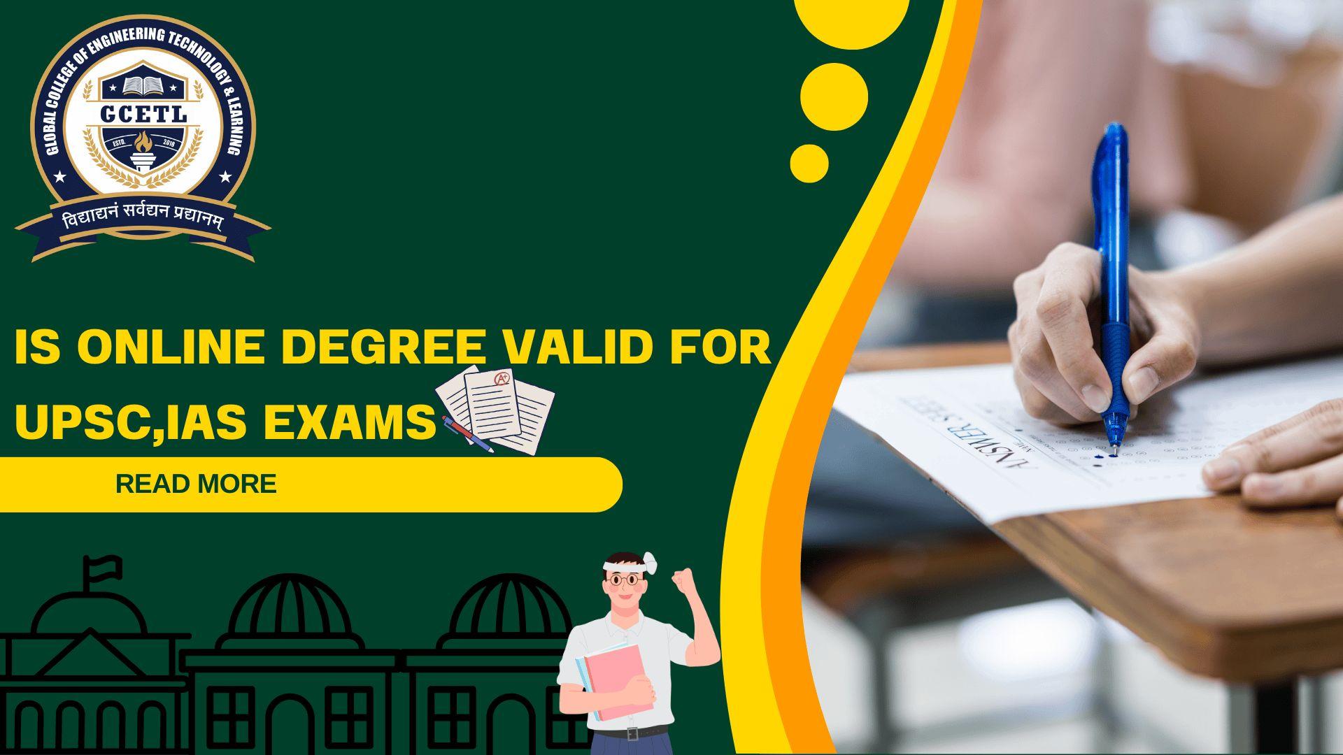 Is Online Degree Valid For UPSC IAS Exams
