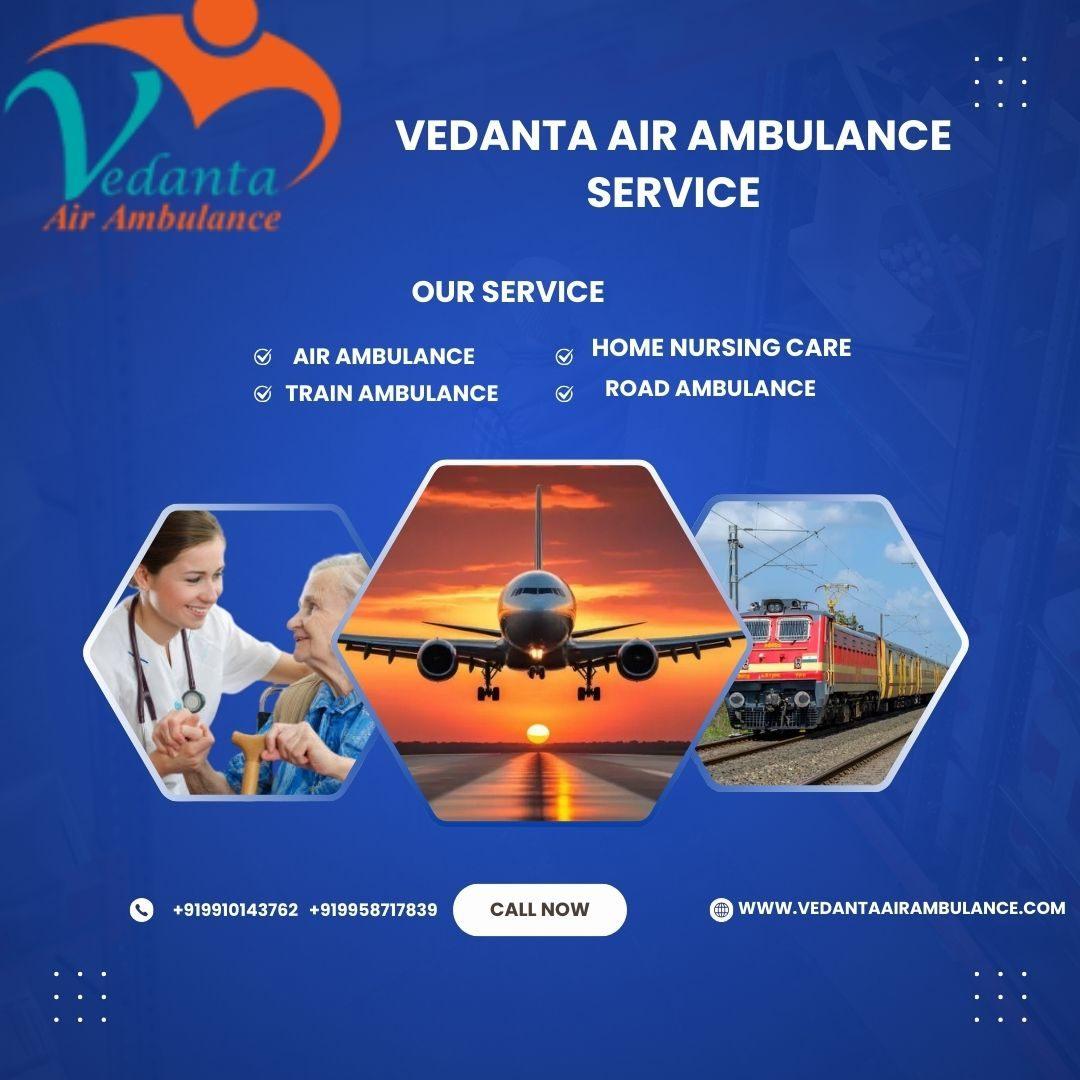  Vedanta Air Ambulance in Raipur provides fasted  transfer  your patient