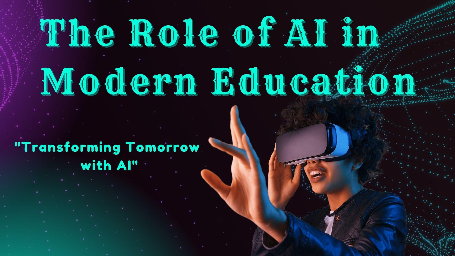Role of AI in Modern Education