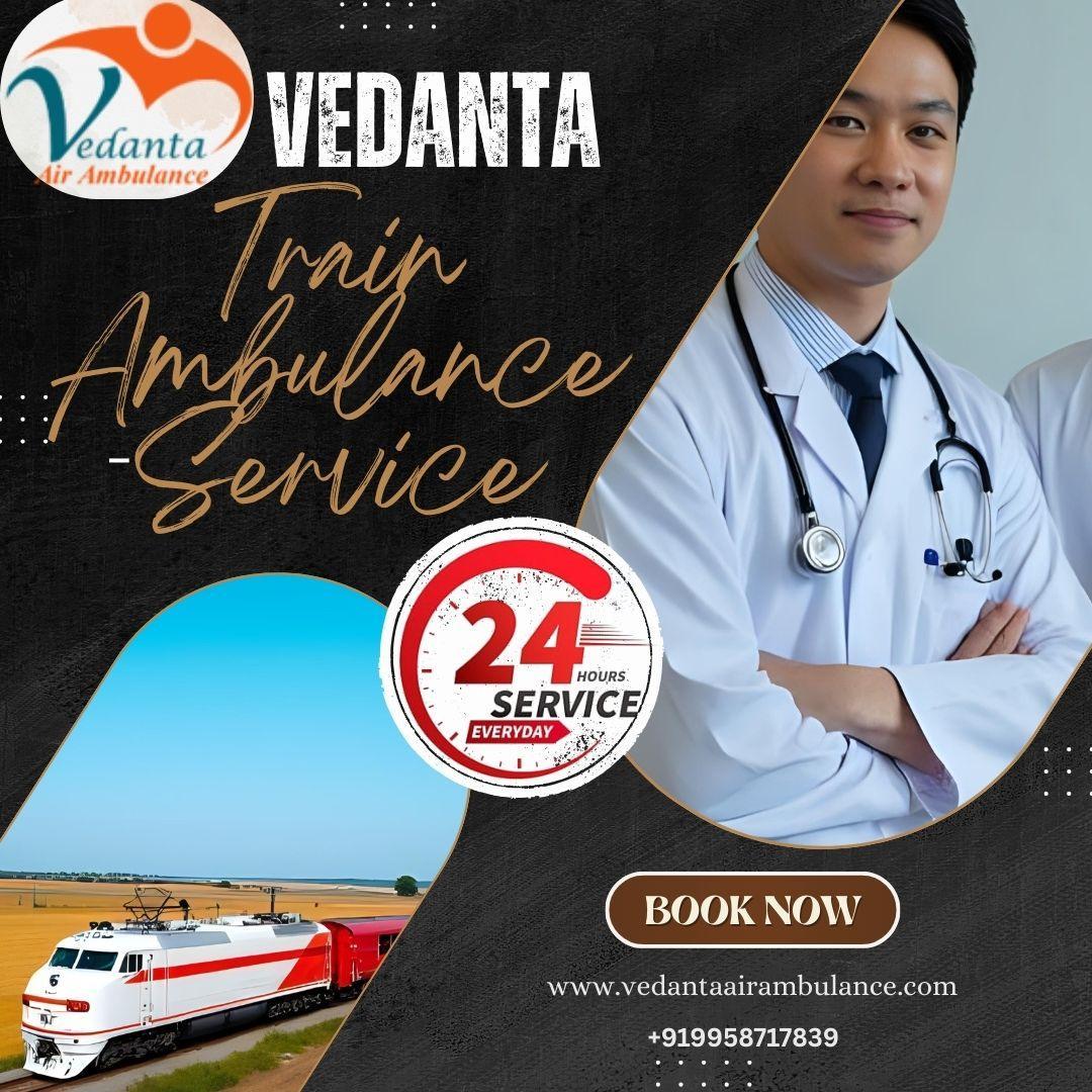 Choose Vedanta Train Ambulance Service in Malda Town 