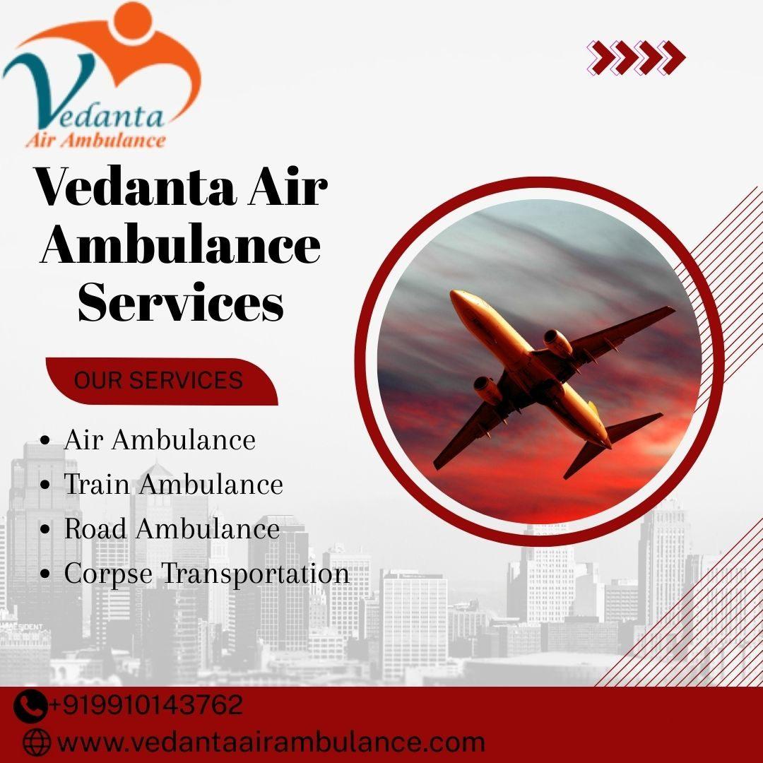 Book Vedanta Air Ambulance Services with Experienced Medical Team in Bagdogra
