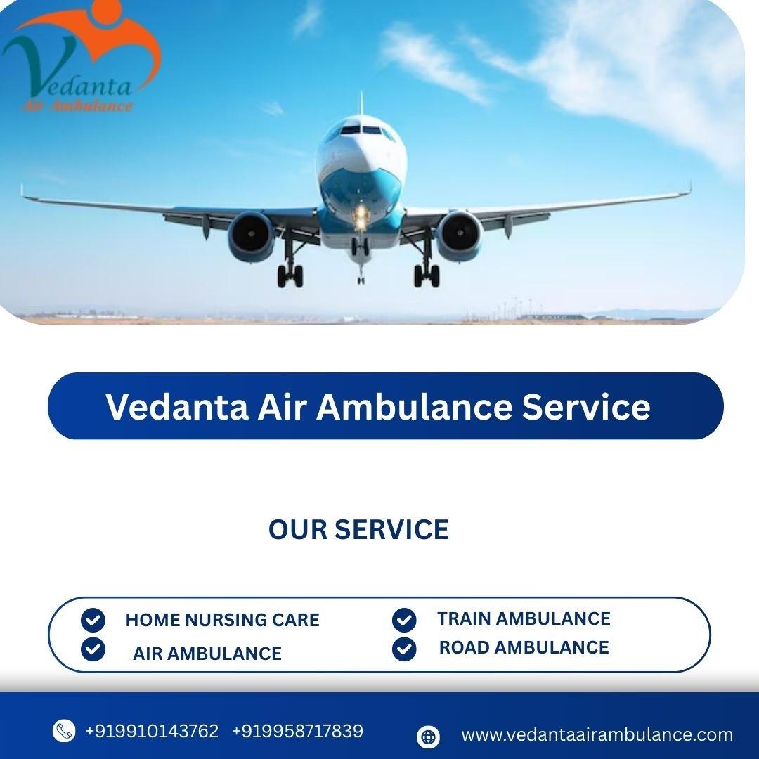 Vedanta Air Ambulance in Raipur provides a life saving transport   patients.