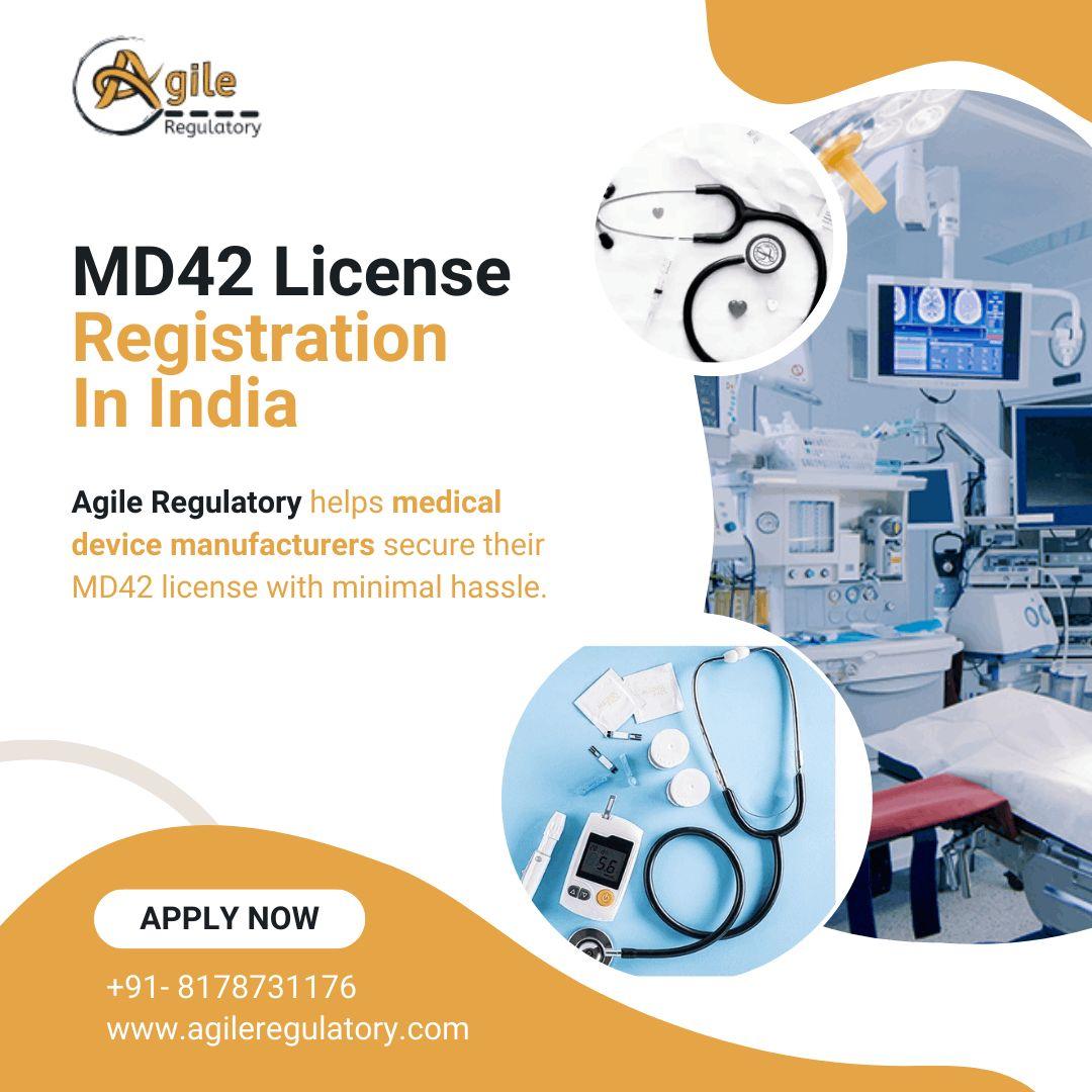 MD 42 License Registration Certificate 