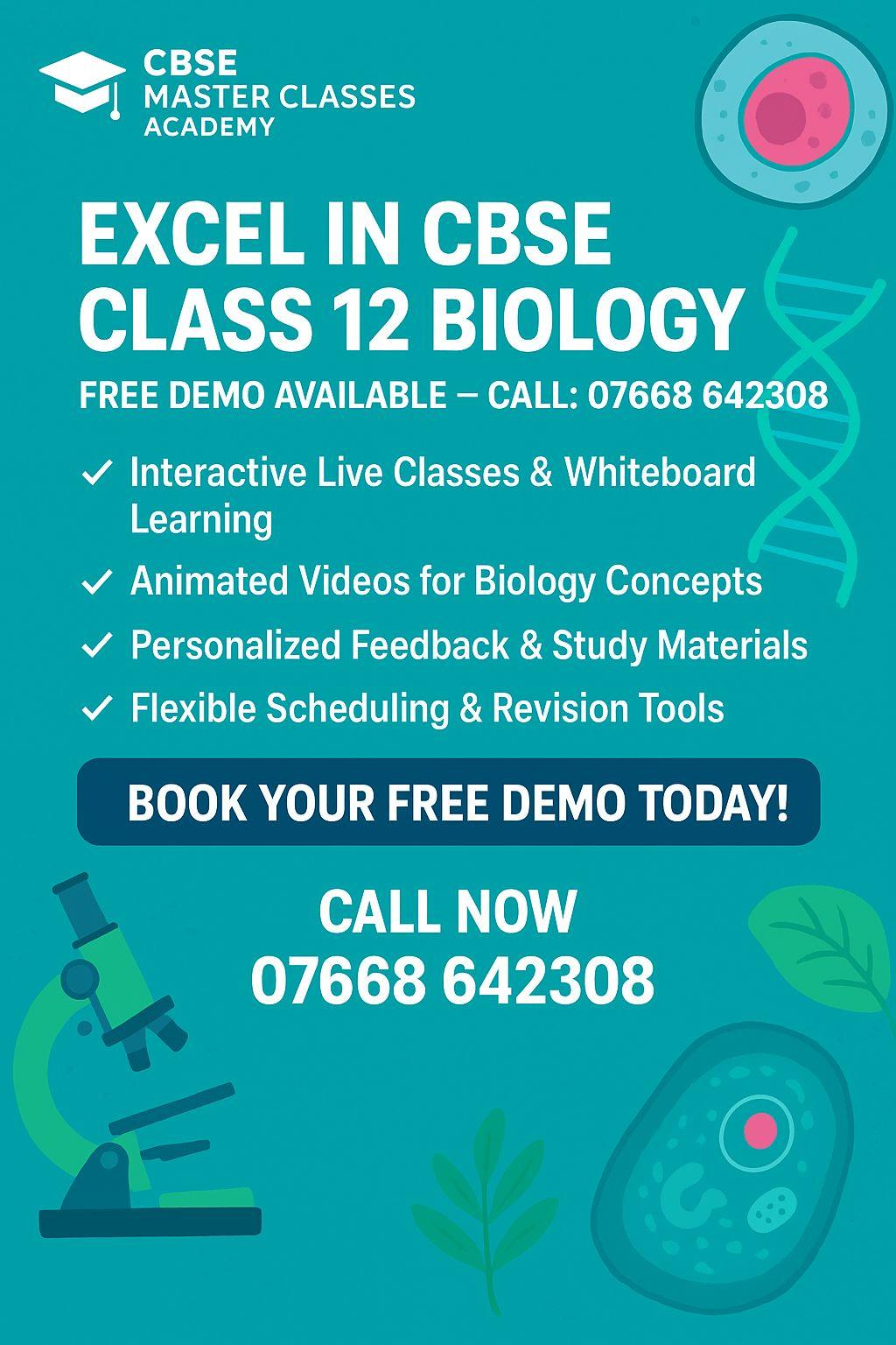 cbse class 12 biology tutor online