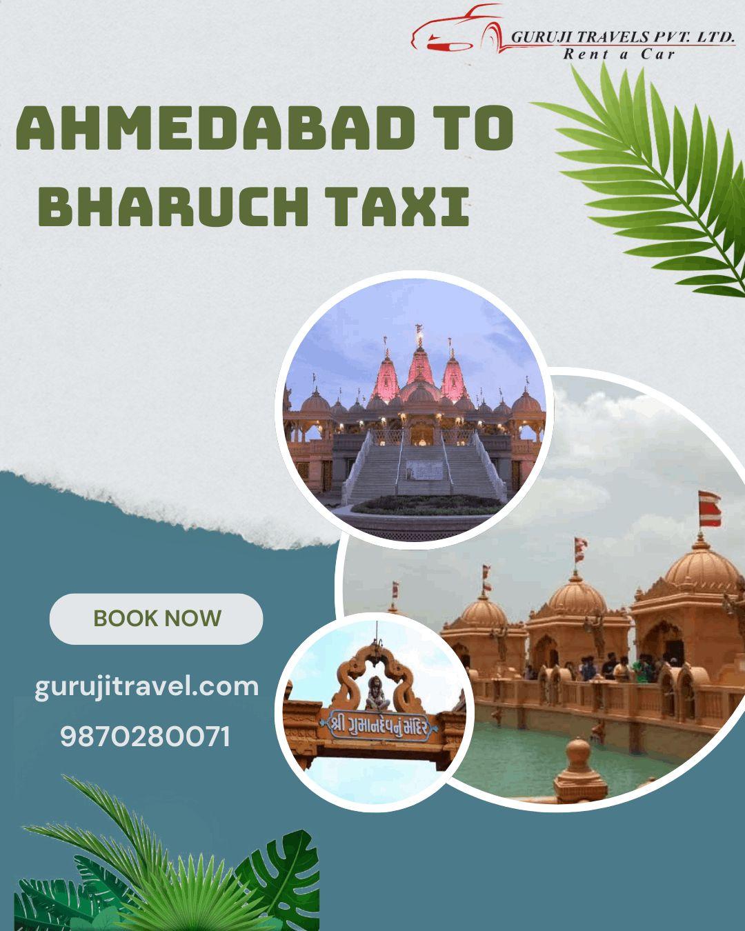 Ahmedabad to Bharuch Taxi service