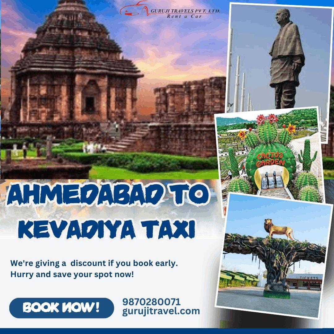 Book Ahmedabad to Kevadiya Taxi 
