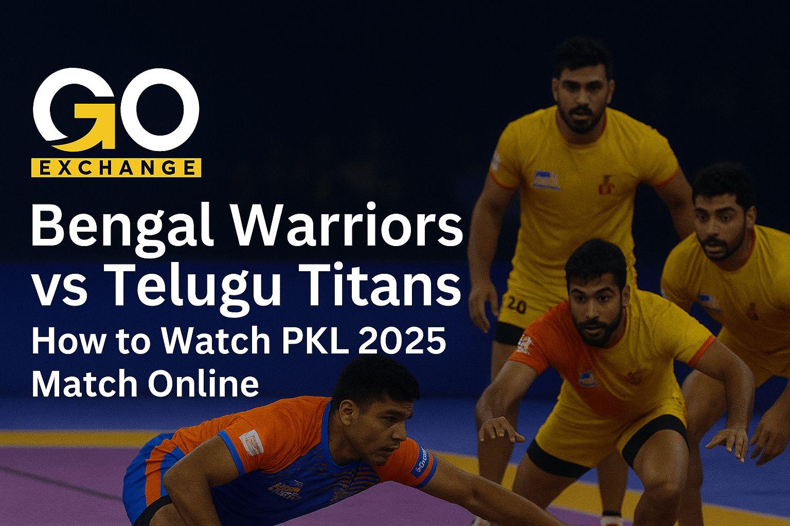 Live Stream: Bengal Warriors vs Telugu Titans PKL