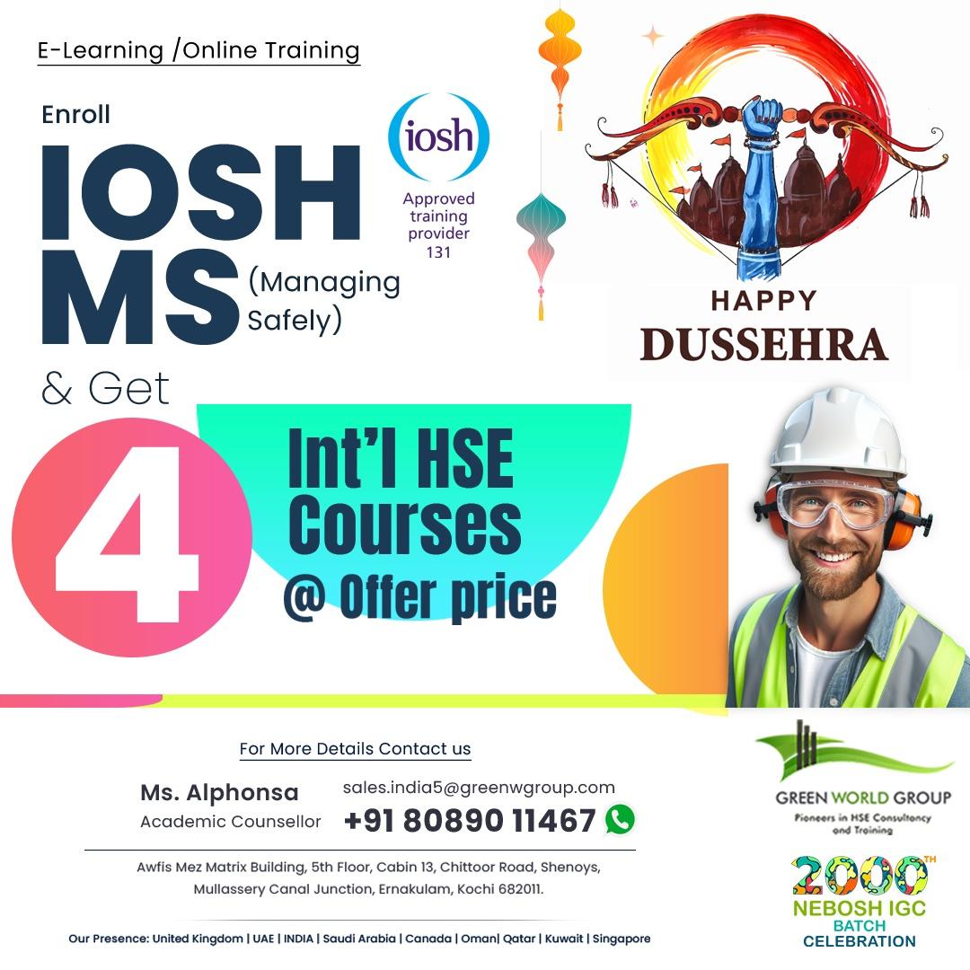 Boost Your Career with IOSH Managing Safely Training in Kerala!