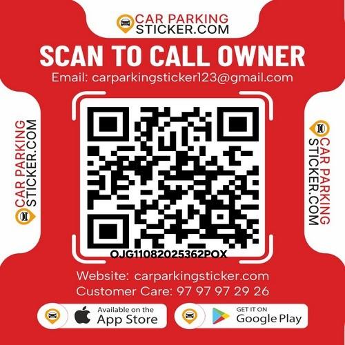  parking QR code sticker