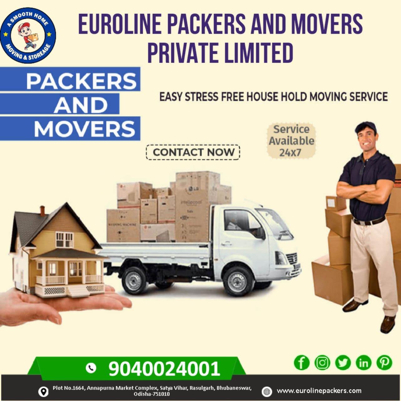 Euroline Packers and Movers Brahmapur Pvt Ltd Call: 9040024001