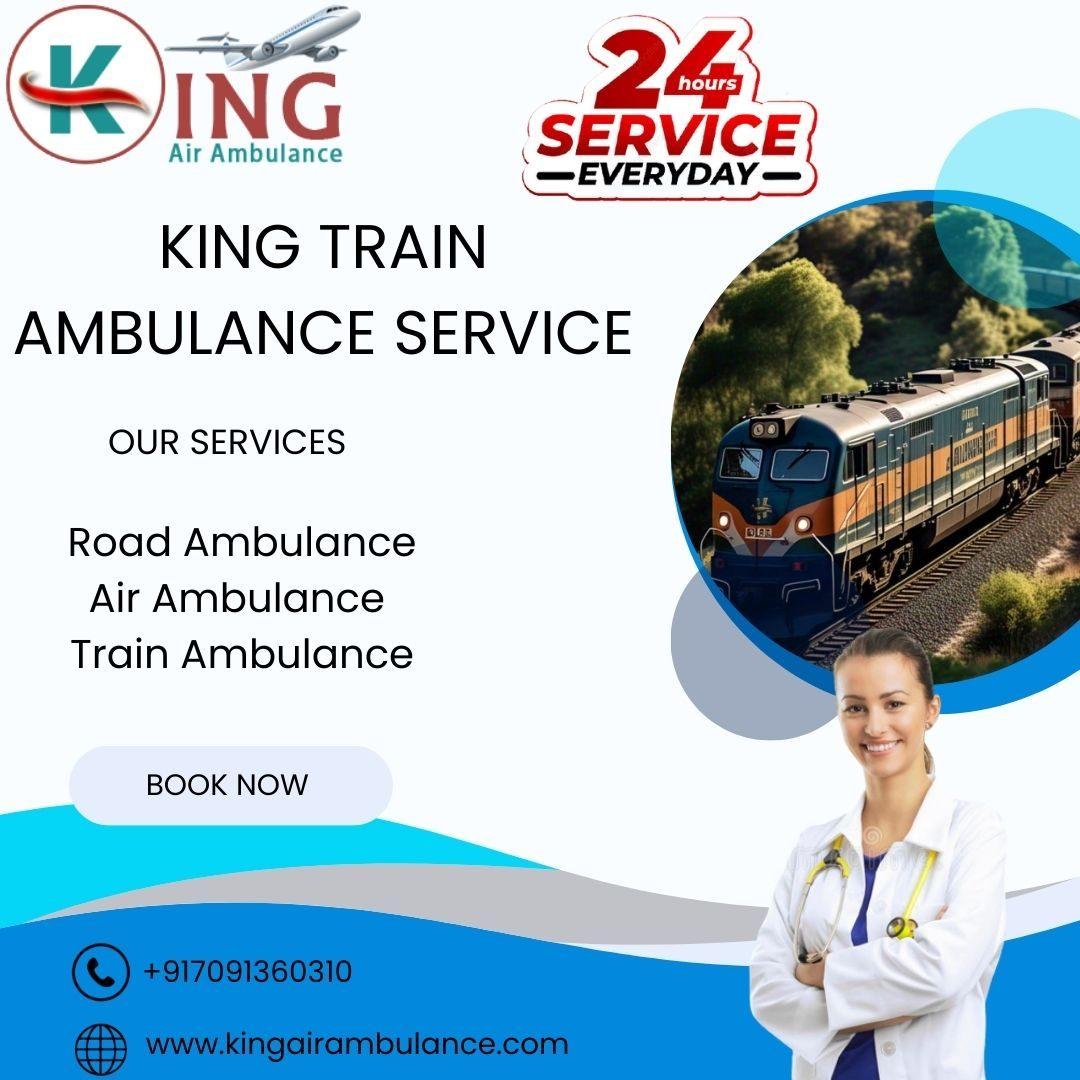 get King Train Ambulance Service in Guwahati to save your sick patient's life