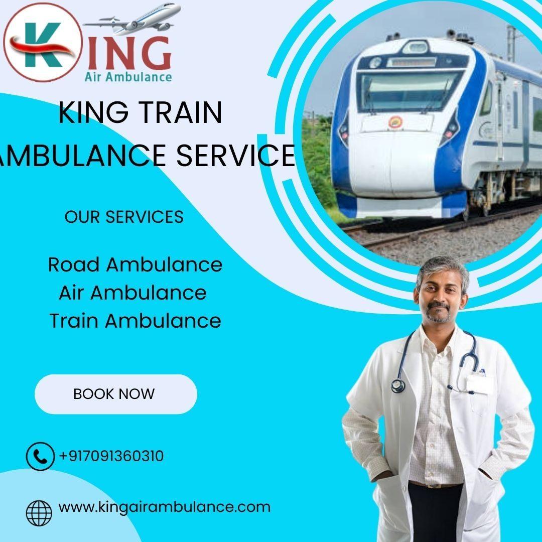 You can book train ambulance service with the  trusted doctor for your patient