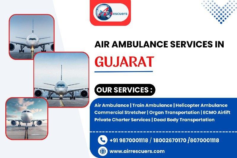 Train and Air Ambulance Services Gujarat  Ensuring Timely Emergency Medical.