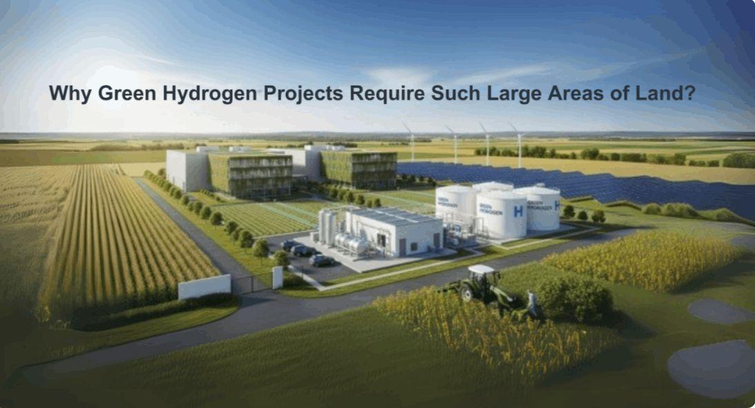 Why Green Hydrogen Projects Require Such Large Areas of Land?