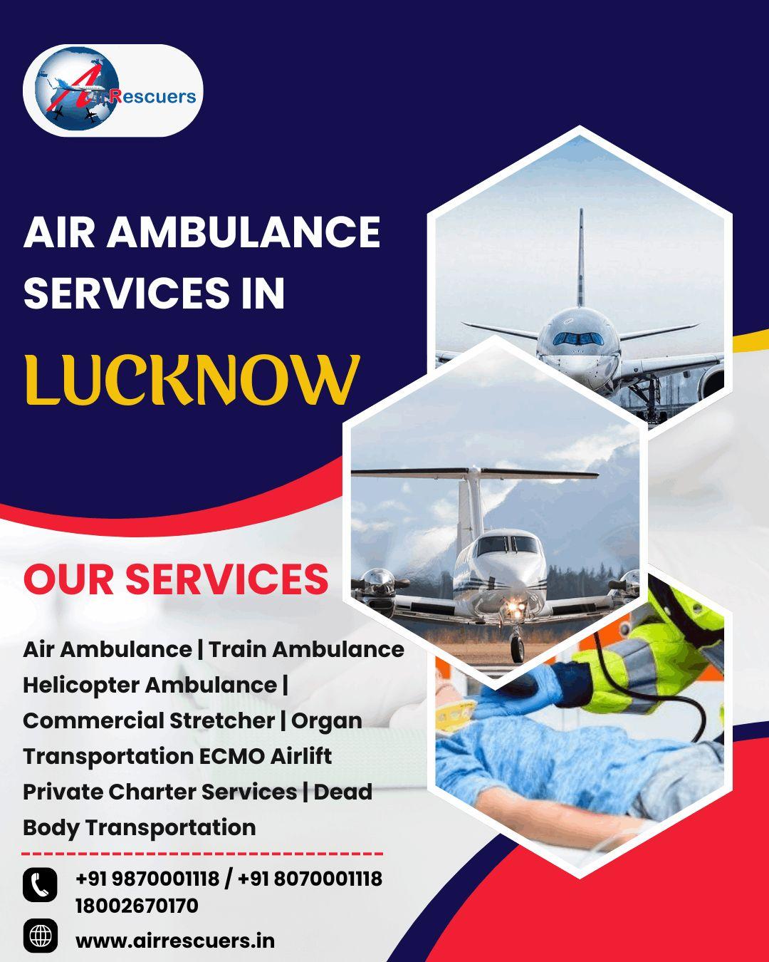  Air Ambulance Service in lucknow: Swift & Safe Emergency Transfers