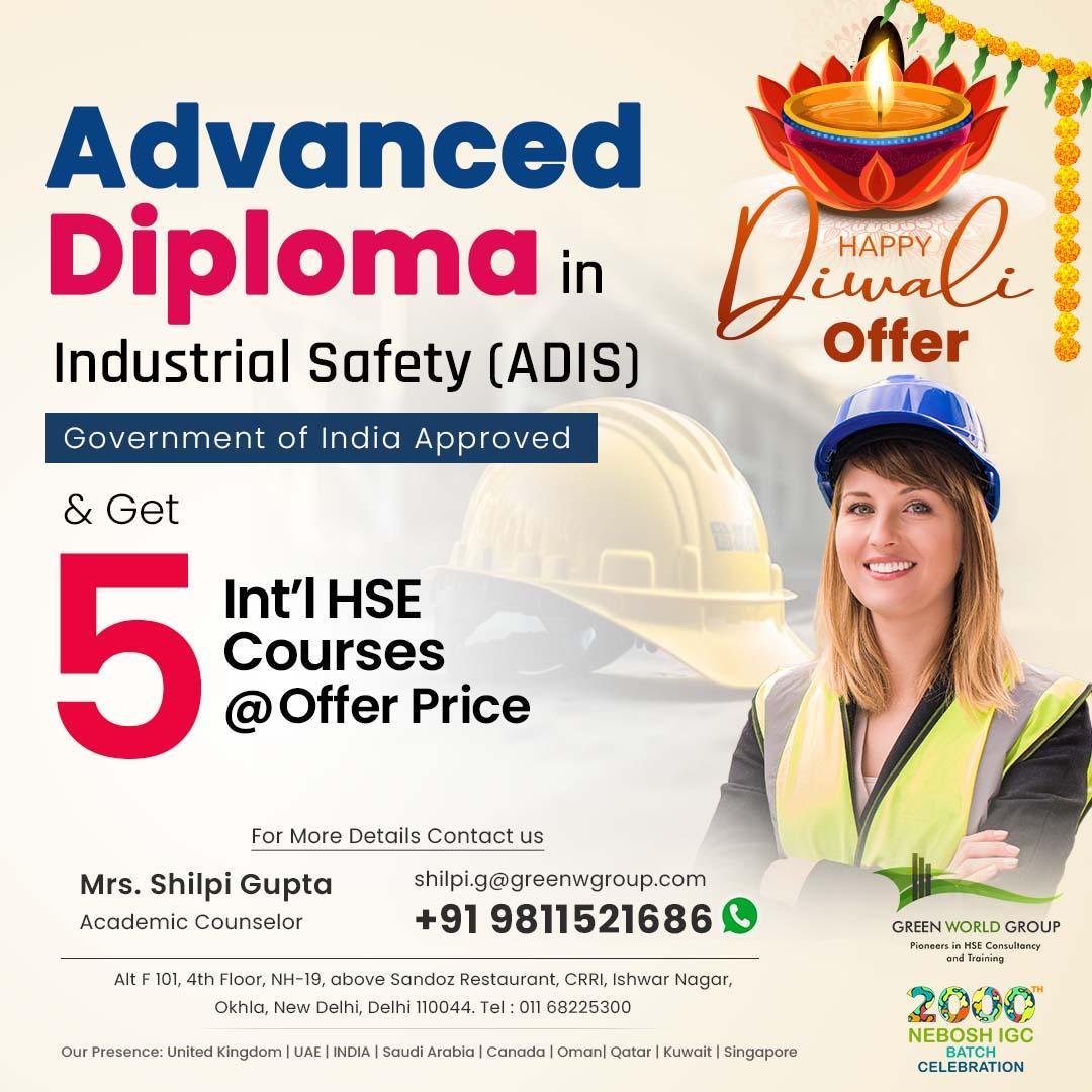 Advanced Diploma in Industrial Safety Training in Punjab 
