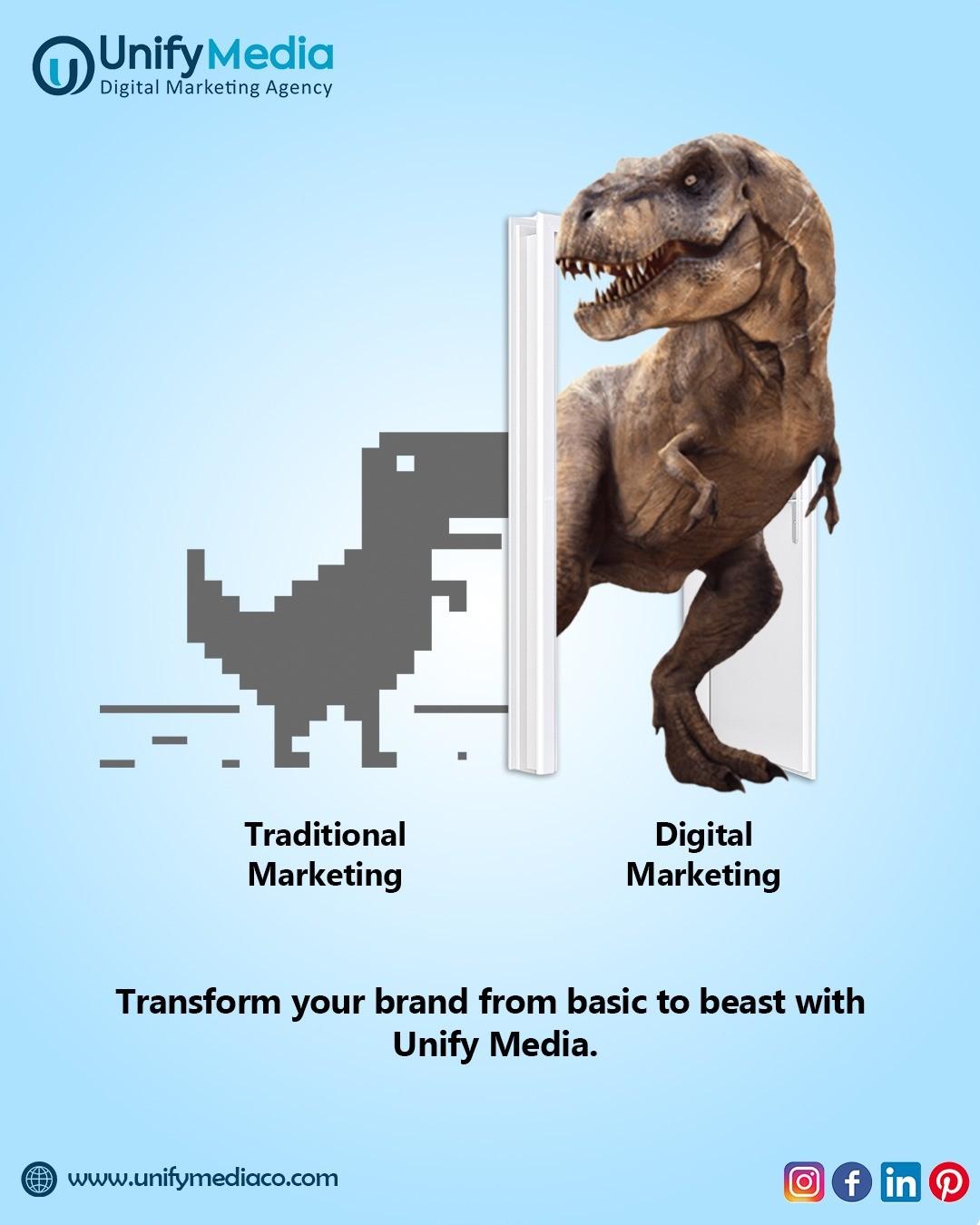 Traditional marketing is history, digital marketing is the future!