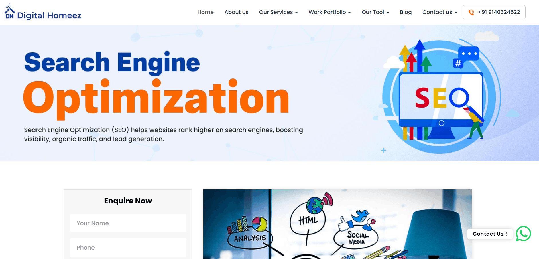 Digital Homeez Expert SEO Company for Business Growth