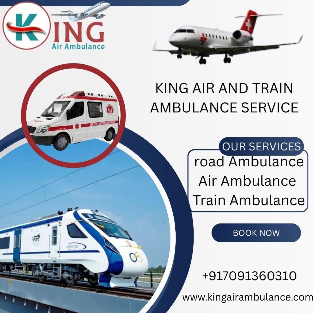 Book now King Train Ambulance Service in Chennai for your life-care patient.