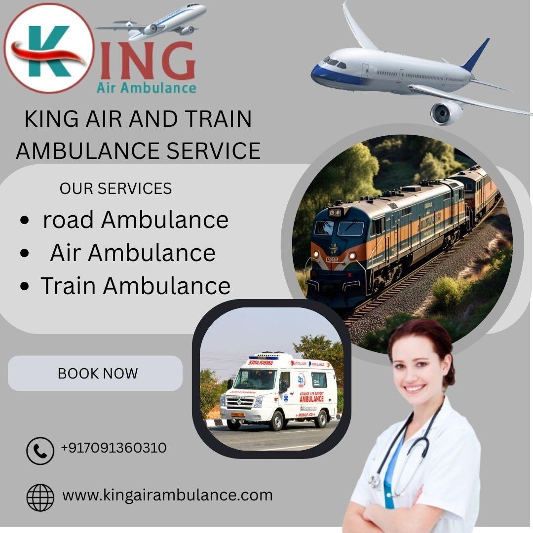 Book King Train Ambulance Service in Delhi for your critical patient