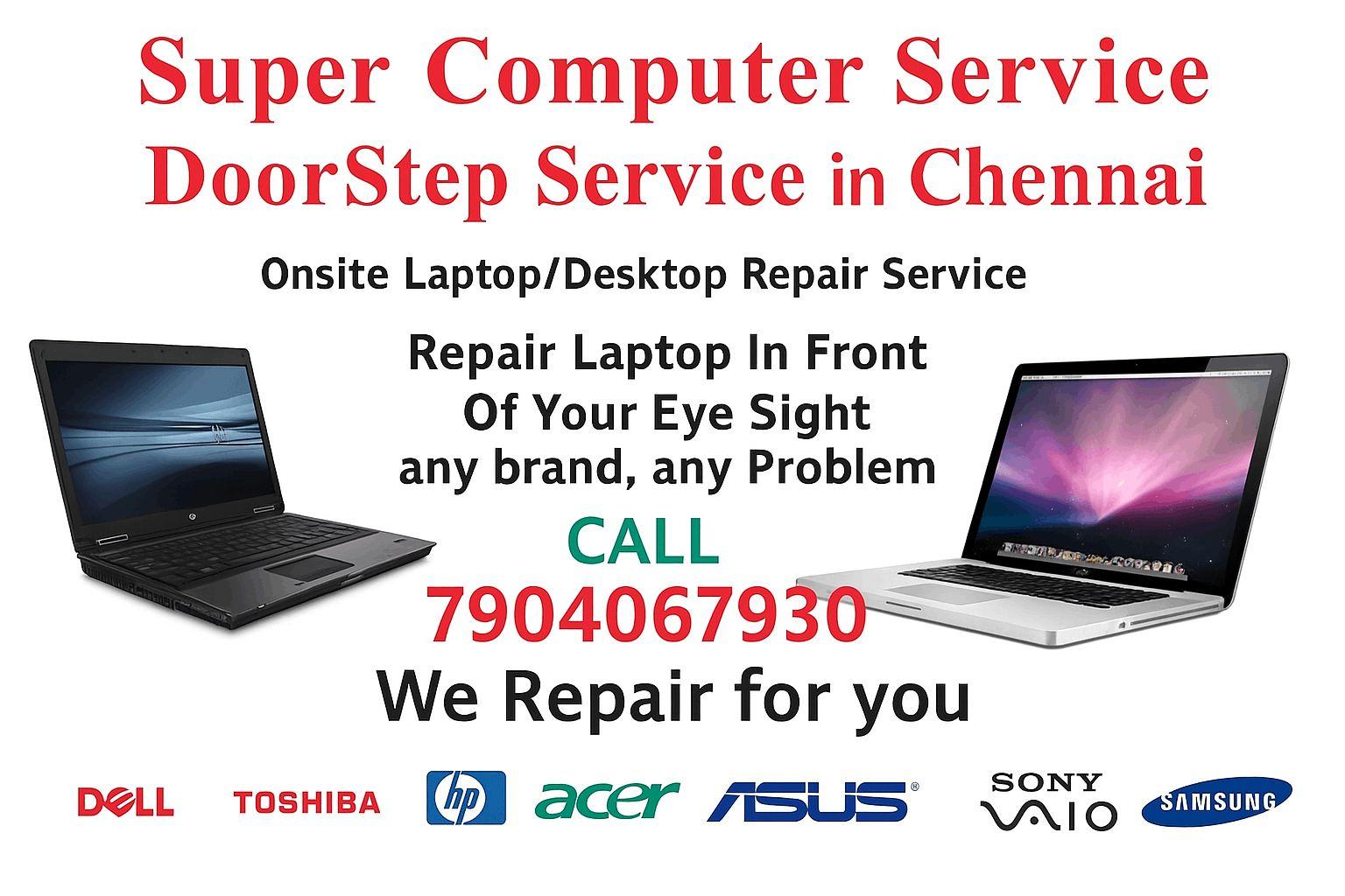 Doorstep Laptop & Desktop Repair Service in Chennai