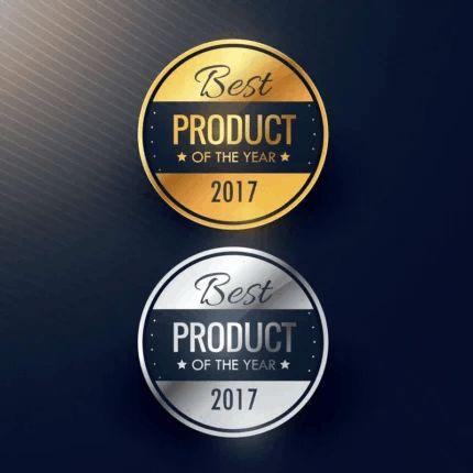 Gold and Silver Vinyl Stickers