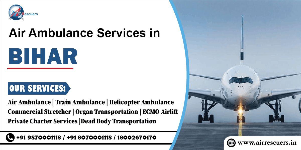24/7 Air Ambulance Service in bihar for Fast Medical Evacuation