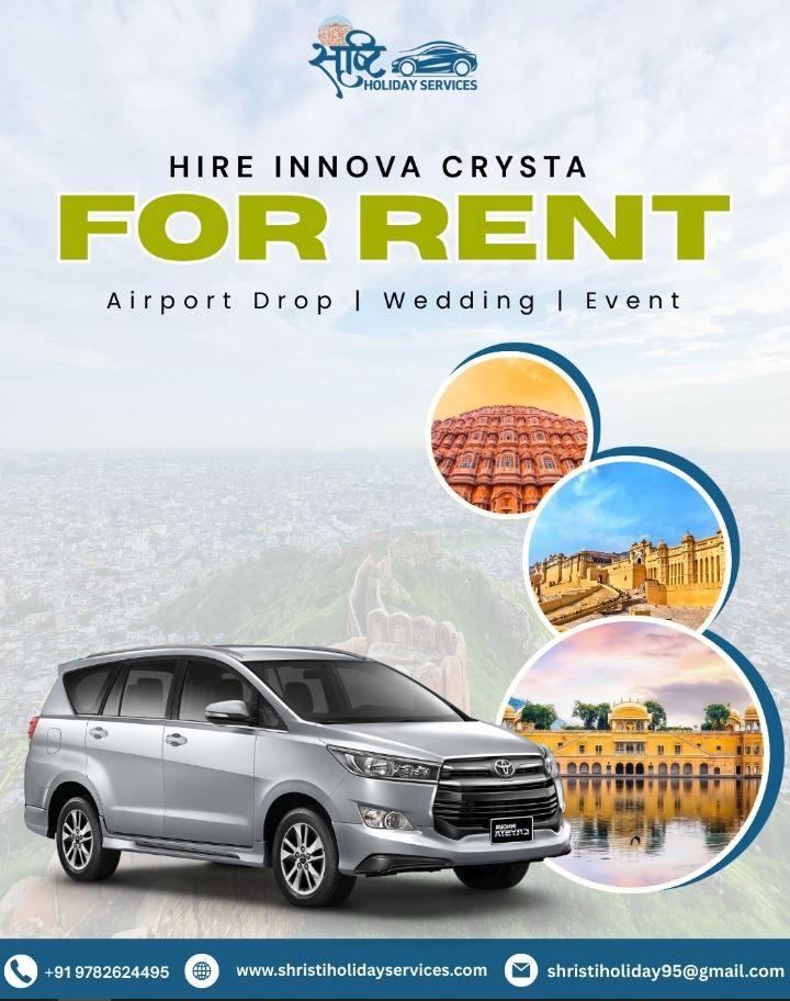 Innova Crysta On Rent Jaipur | shristiholidayservices.com