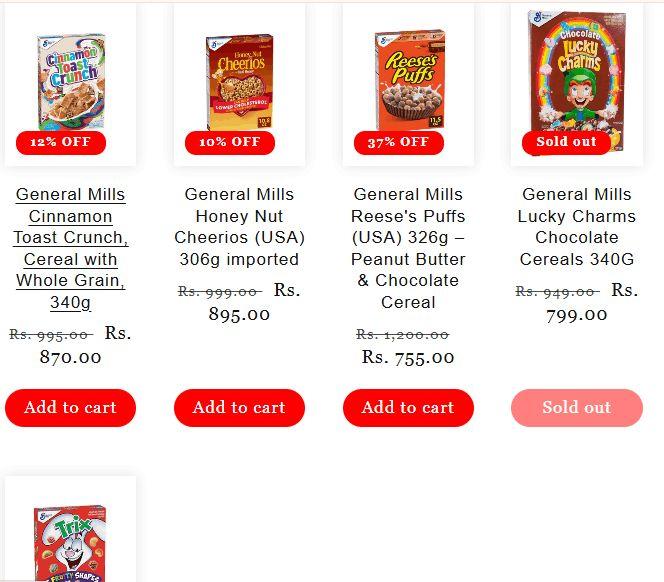 Shop Quality General Meals Products Online in India | LuckyStore.in