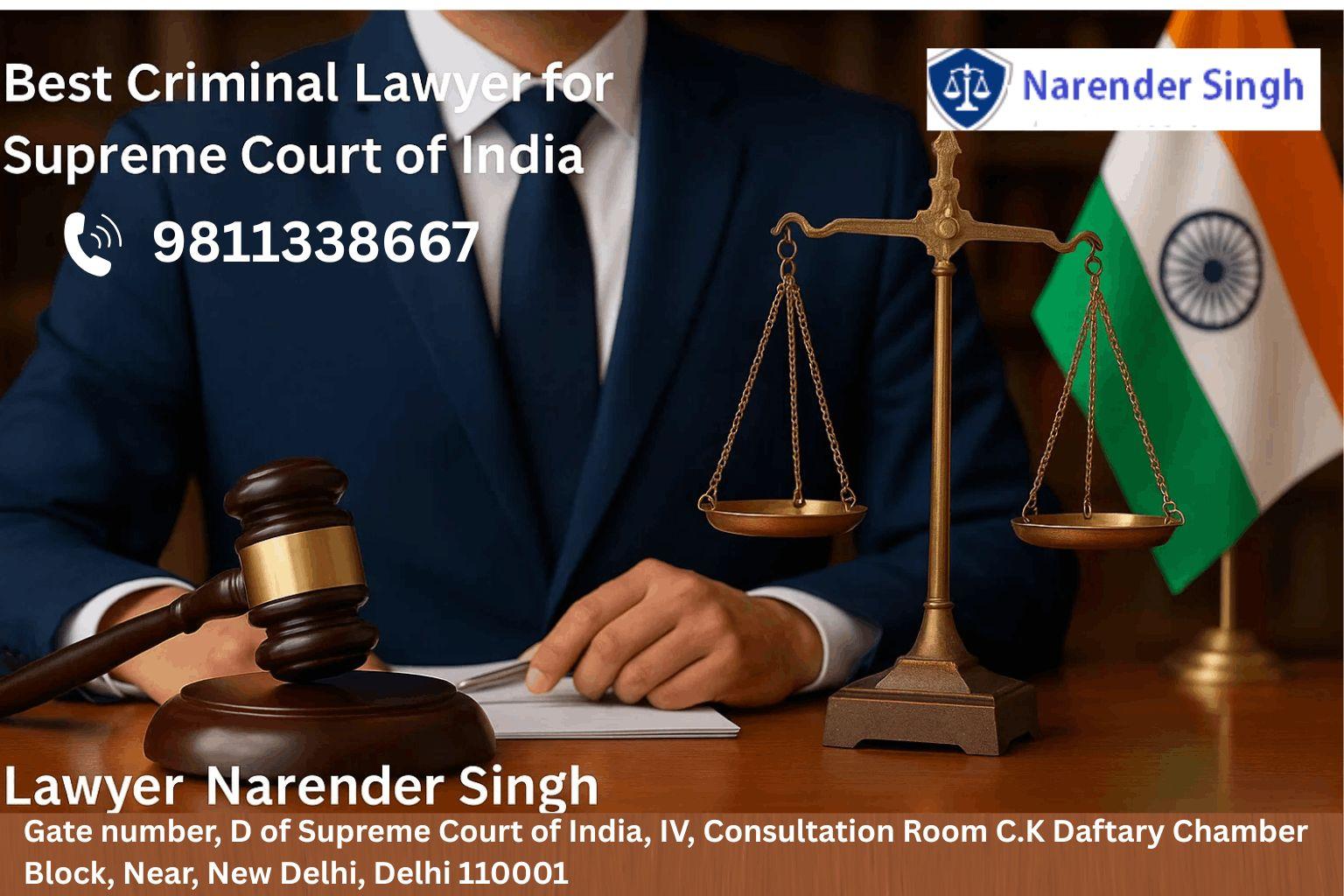 Best Criminal Lawyer for Supreme Court of India 