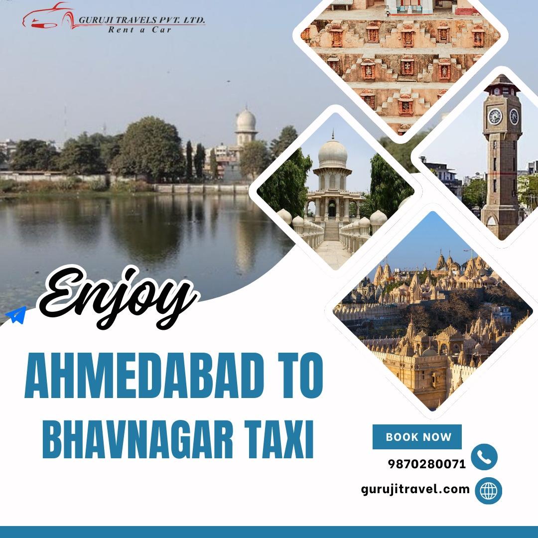 Ahmedabad to  Bhavnagar Taxi fare one way