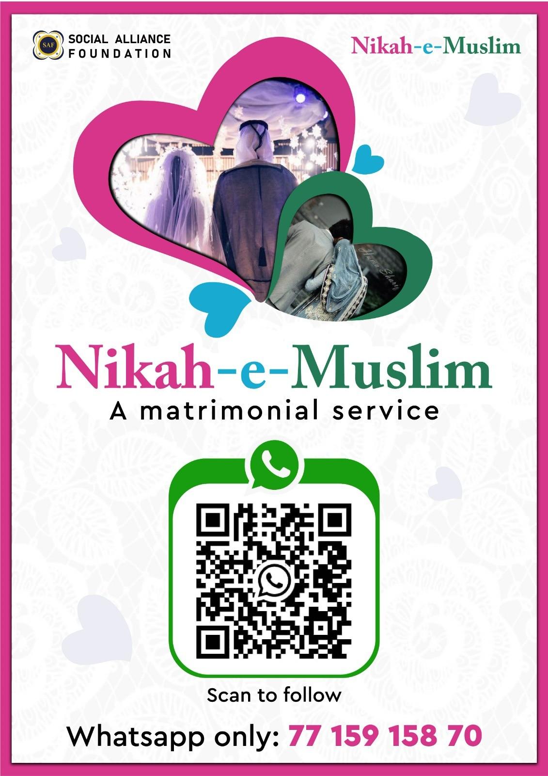 Find yourself a halal rishta, your betterhalf easily and quickly.