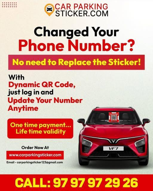  car parking sticker
