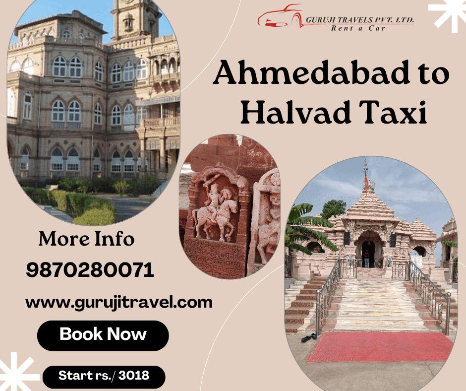 Ahmedabad to Halvad  Taxi fare one way