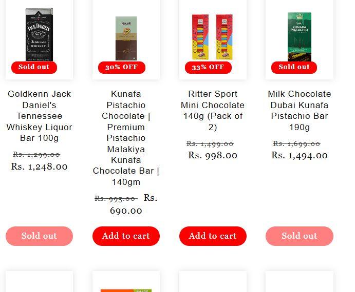 Buy Best Imported Chocolates Online in India  at LuckyStore.in